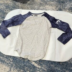 Appaman Raglan Sleeve Shirt - Gray and Blue